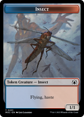 Soldier // Insect Double-Sided Token [March of the Machine Commander Tokens] | Game Master's Emporium (The New GME)