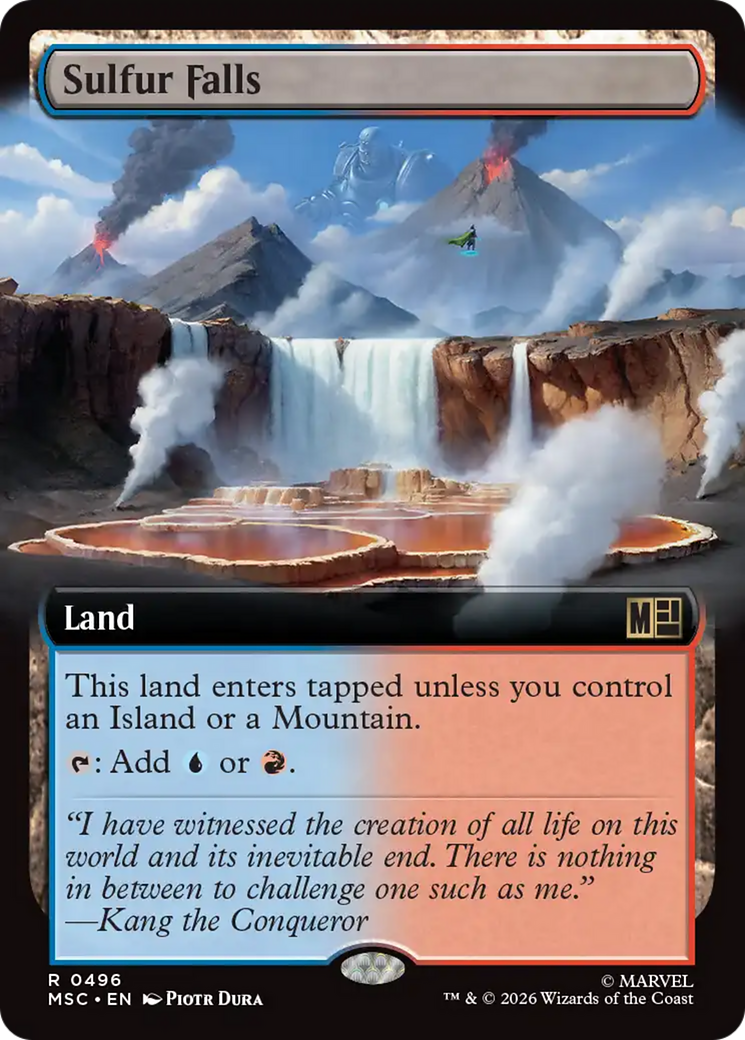 Sulfur Falls (Extended Art) [Marvel Super Heroes Commander] | Game Master's Emporium (The New GME)