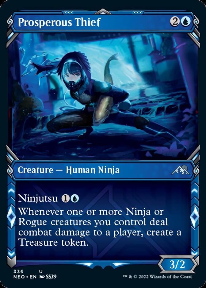 Prosperous Thief (Showcase Ninja) [Kamigawa: Neon Dynasty] | Game Master's Emporium (The New GME)