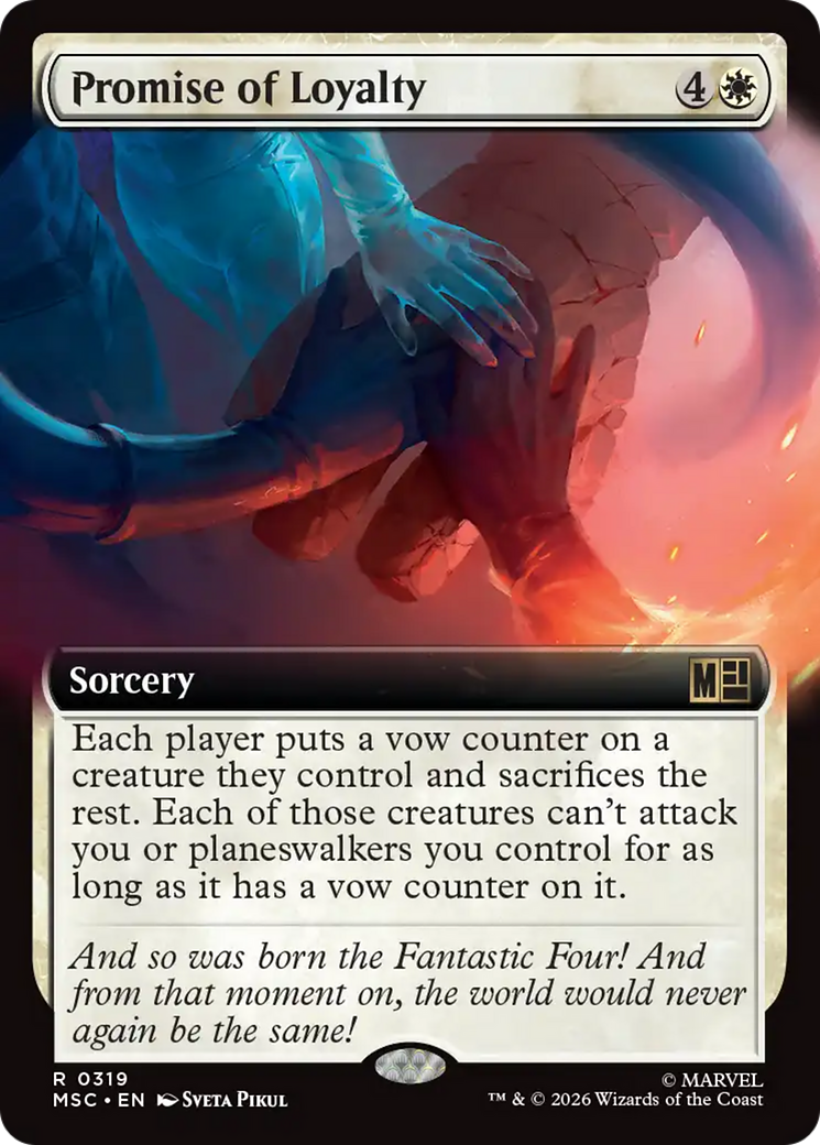 Promise of Loyalty (Extended Art) [Marvel Super Heroes Commander] | Game Master's Emporium (The New GME)