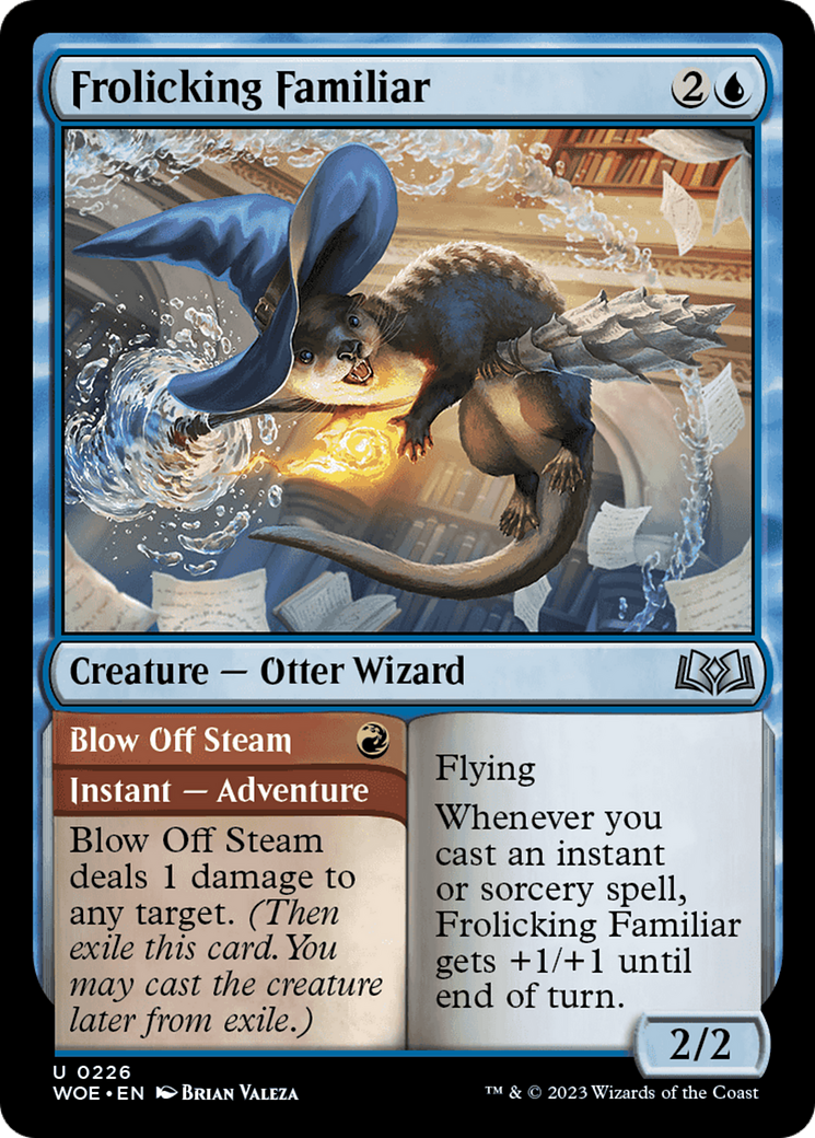 Frolicking Familiar // Blow Off Steam [Wilds of Eldraine] | Game Master's Emporium (The New GME)