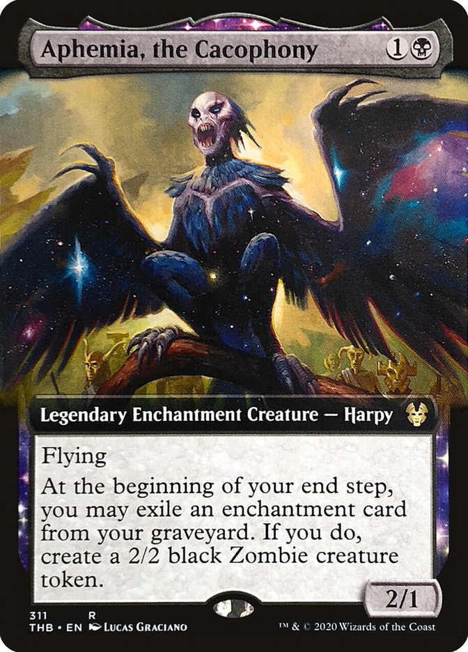 Aphemia, the Cacophony (Extended Art) [Theros Beyond Death] | Game Master's Emporium (The New GME)