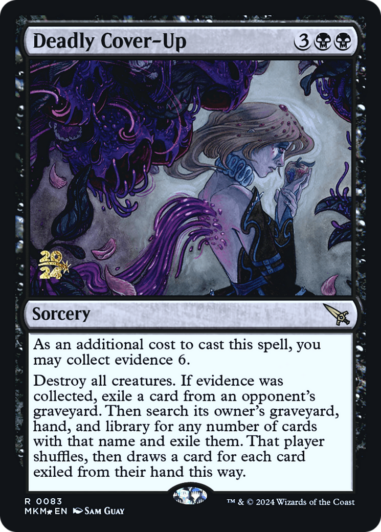 Deadly Cover-Up [Murders at Karlov Manor Prerelease Promos] | Game Master's Emporium (The New GME)