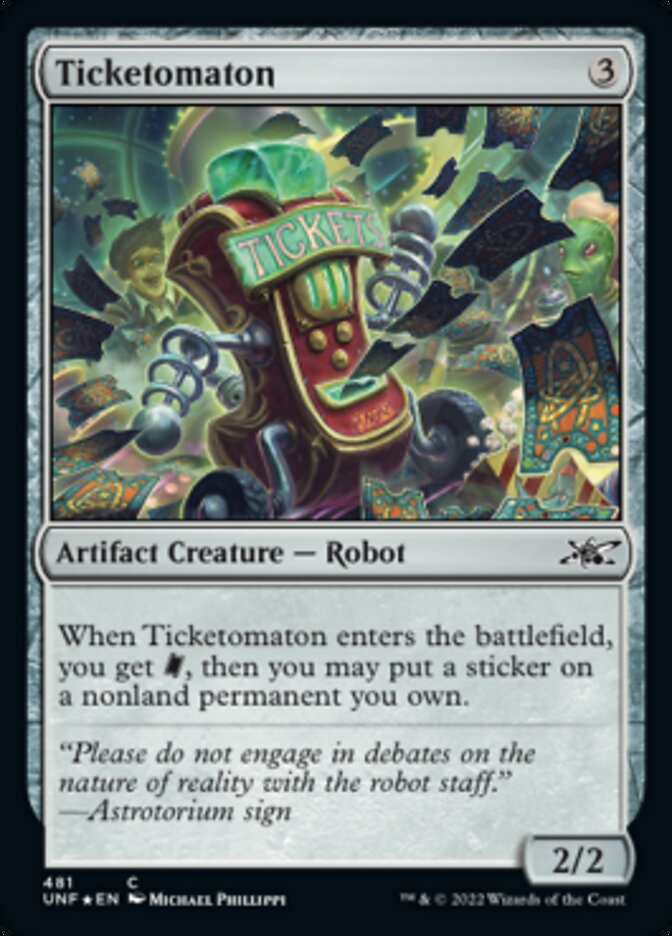 Ticketomaton (Galaxy Foil) [Unfinity] | Game Master's Emporium (The New GME)