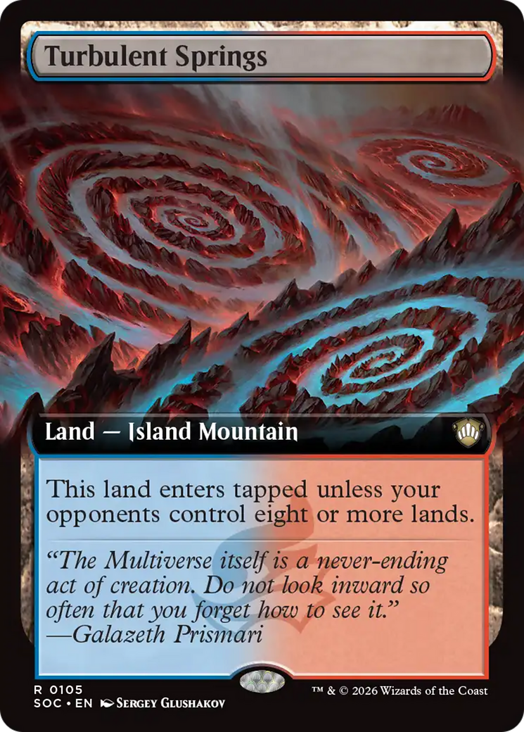 Turbulent Springs (Extended Art) [Secrets of Strixhaven Commander] | Game Master's Emporium (The New GME)