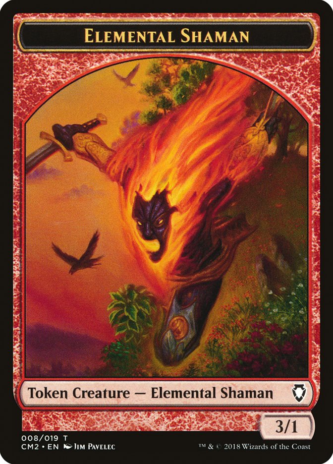 Elemental Shaman Token [Commander Anthology Volume II Tokens] | Game Master's Emporium (The New GME)