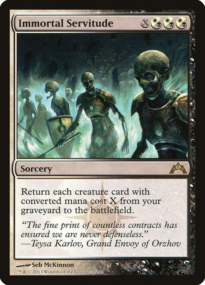 Immortal Servitude [Gatecrash] | Game Master's Emporium (The New GME)