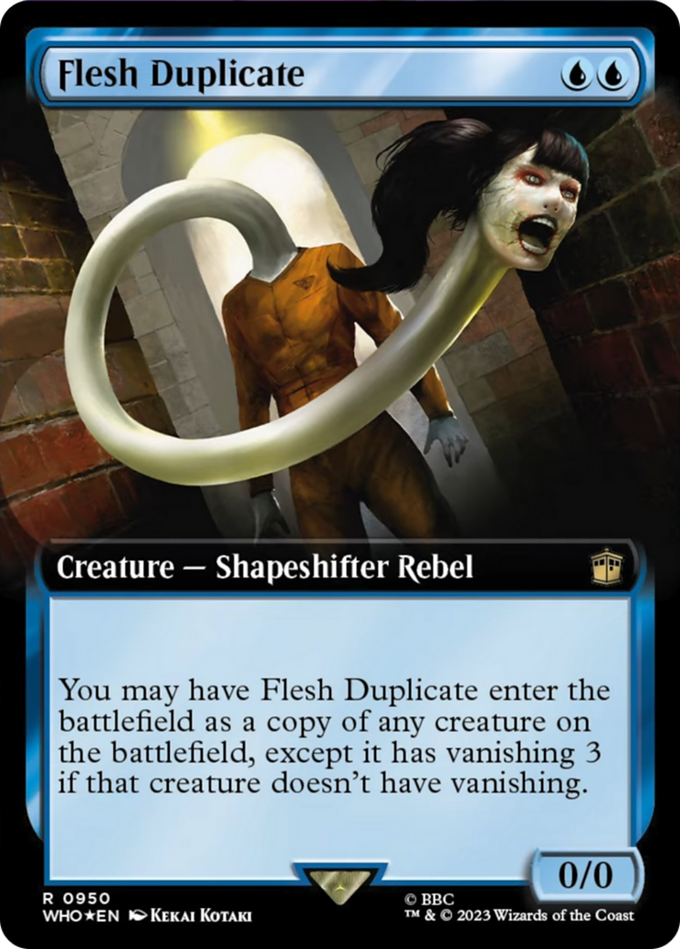Flesh Duplicate (Extended Art) (Surge Foil) [Doctor Who] | Game Master's Emporium (The New GME)