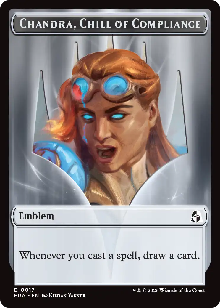 Chandra, Chill of Compliance // Chandra, Torch of Defiance Double-Sided Token [Reality Fracture Tokens] | Game Master's Emporium (The New GME)
