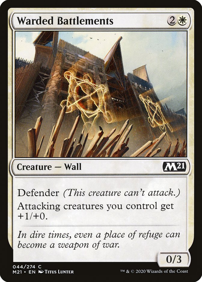 Warded Battlements [Core Set 2021] | Game Master's Emporium (The New GME)