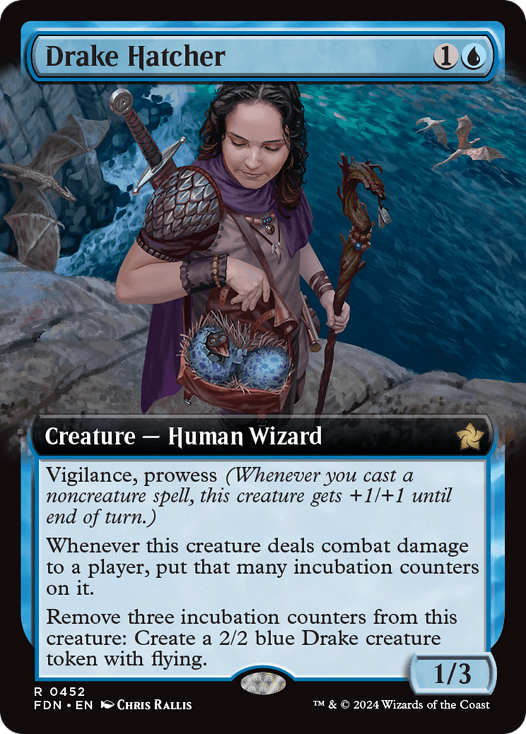 Drake Hatcher (Extended Art) [Foundations] | Game Master's Emporium (The New GME)