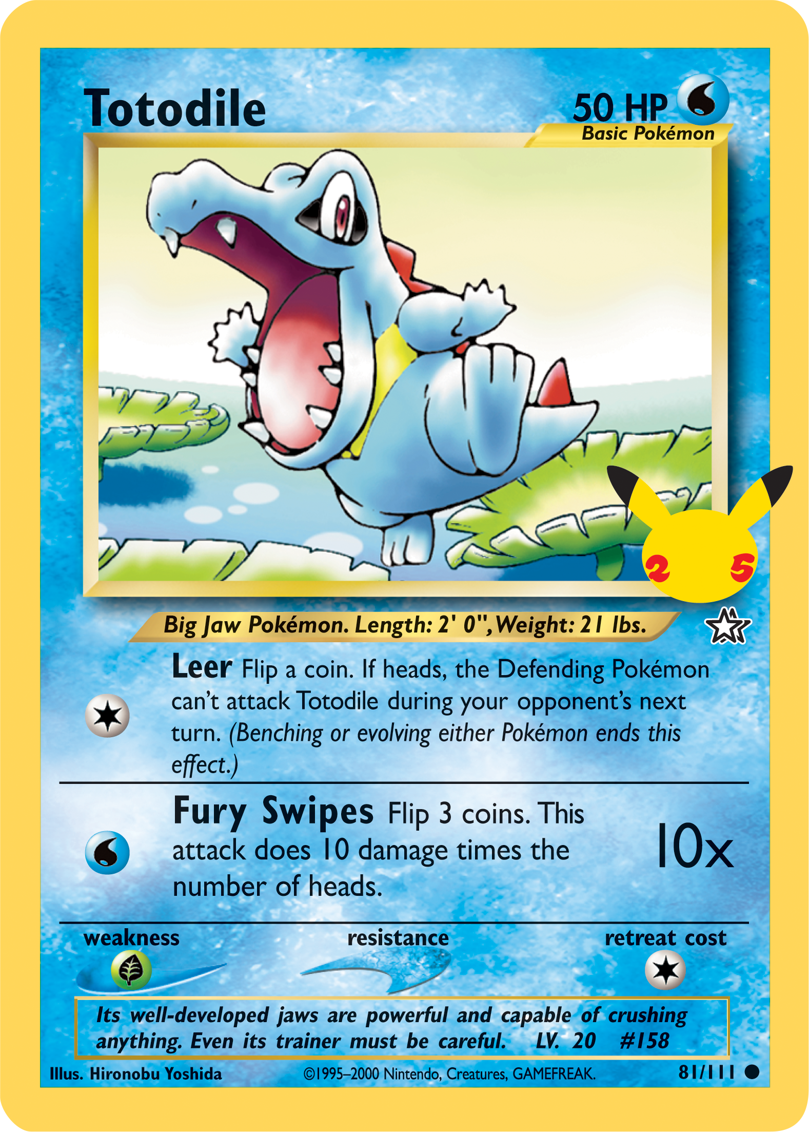 Totodile (81/111) (Jumbo Card) [First Partner Pack] | Game Master's Emporium (The New GME)