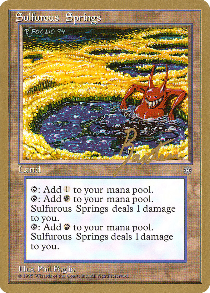 Sulfurous Springs (George Baxter) [Pro Tour Collector Set] | Game Master's Emporium (The New GME)