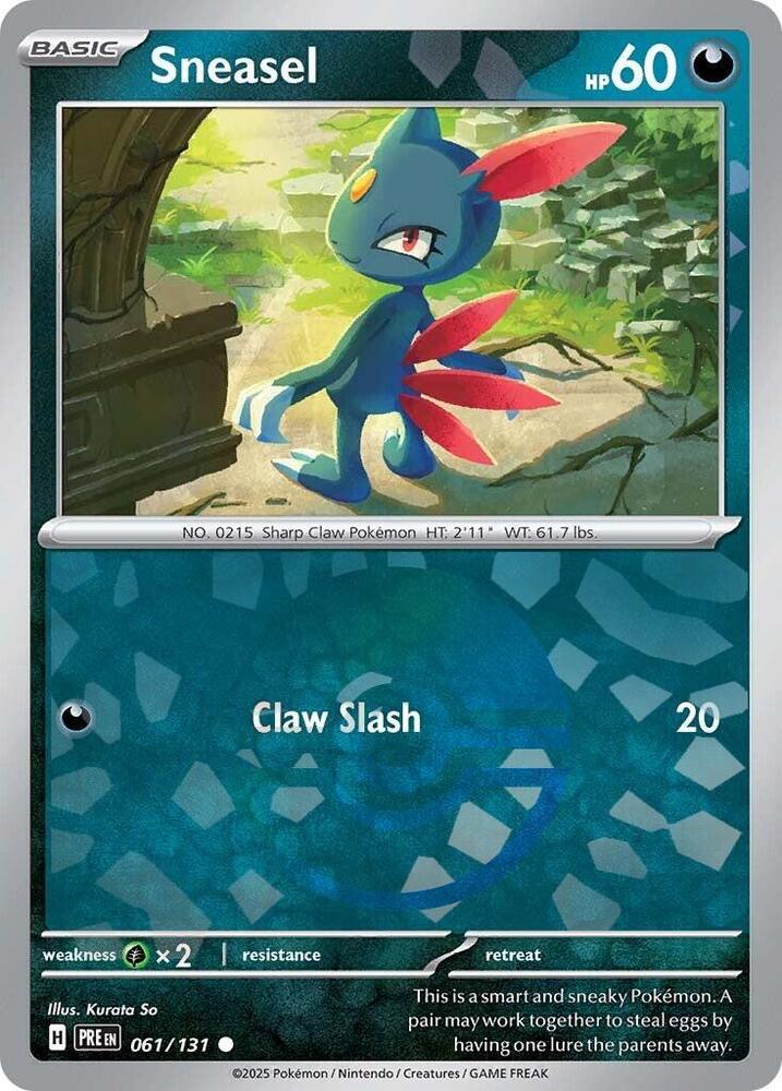 Sneasel (061/131) (Poke Ball Pattern) [Scarlet & Violet: Prismatic Evolutions] | Game Master's Emporium (The New GME)