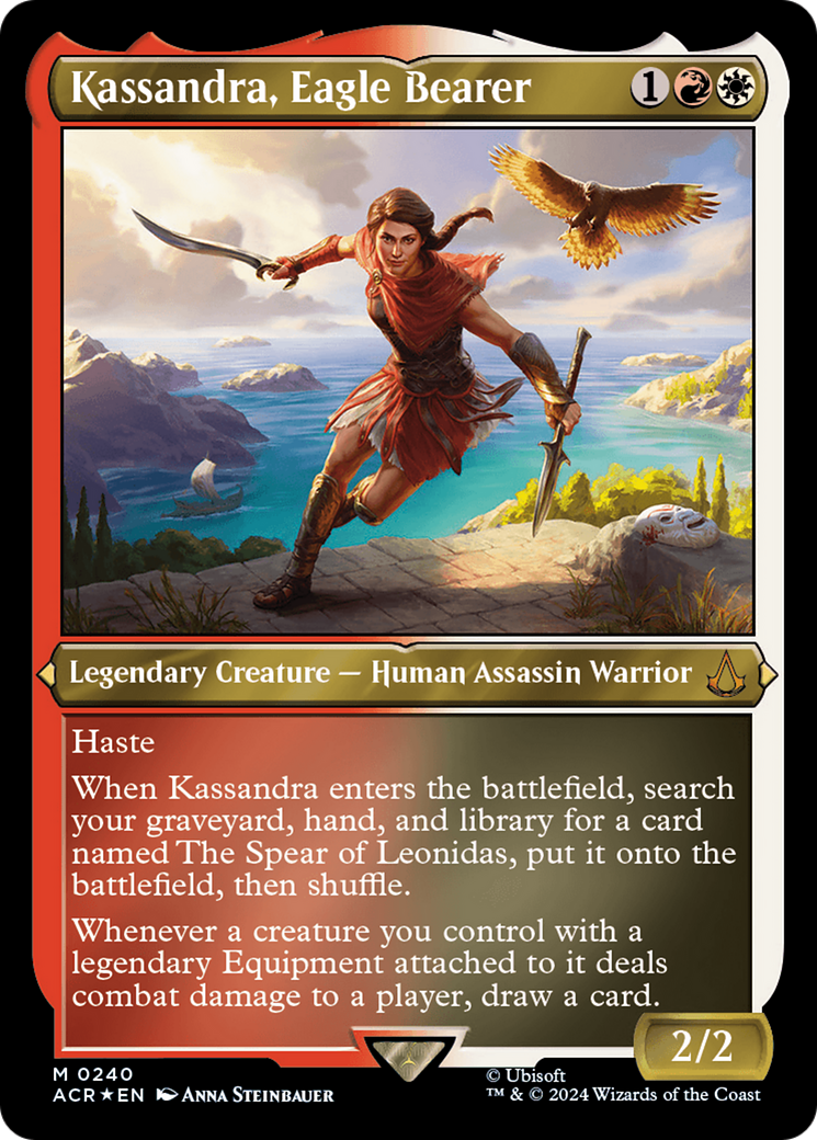 Kassandra, Eagle Bearer (Foil Etched) [Assassin's Creed] | Game Master's Emporium (The New GME)