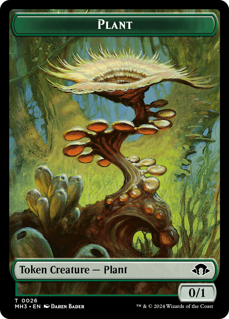 Ape // Plant Double-Sided Token [Modern Horizons 3 Commander Tokens] | Game Master's Emporium (The New GME)