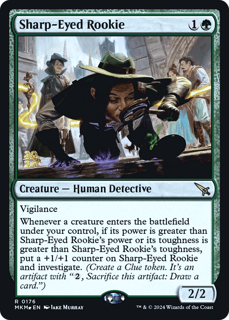 Sharp-Eyed Rookie [Murders at Karlov Manor Prerelease Promos] | Game Master's Emporium (The New GME)