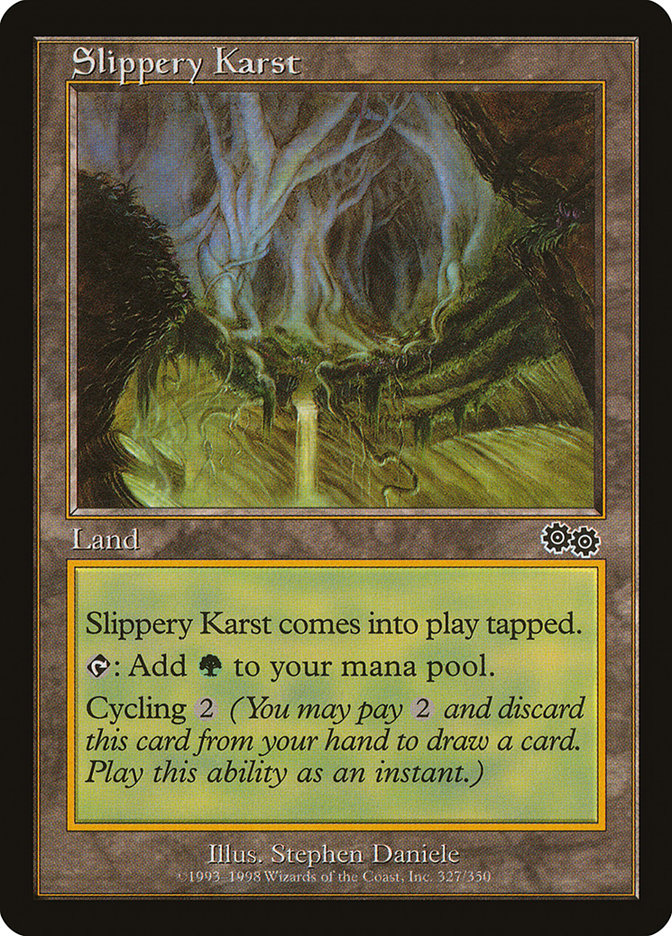 Slippery Karst [Urza's Saga] | Game Master's Emporium (The New GME)
