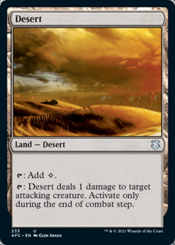 Desert [Dungeons & Dragons: Adventures in the Forgotten Realms Commander] | Game Master's Emporium (The New GME)