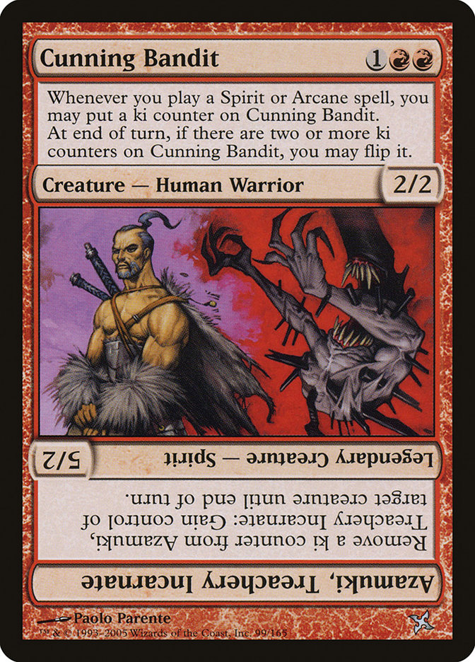 Cunning Bandit // Azamuki, Treachery Incarnate [Betrayers of Kamigawa] | Game Master's Emporium (The New GME)