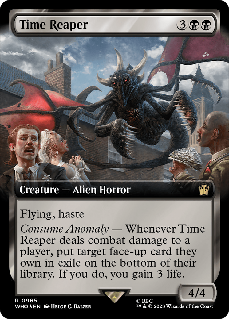 Time Reaper (Extended Art) (Surge Foil) [Doctor Who] | Game Master's Emporium (The New GME)
