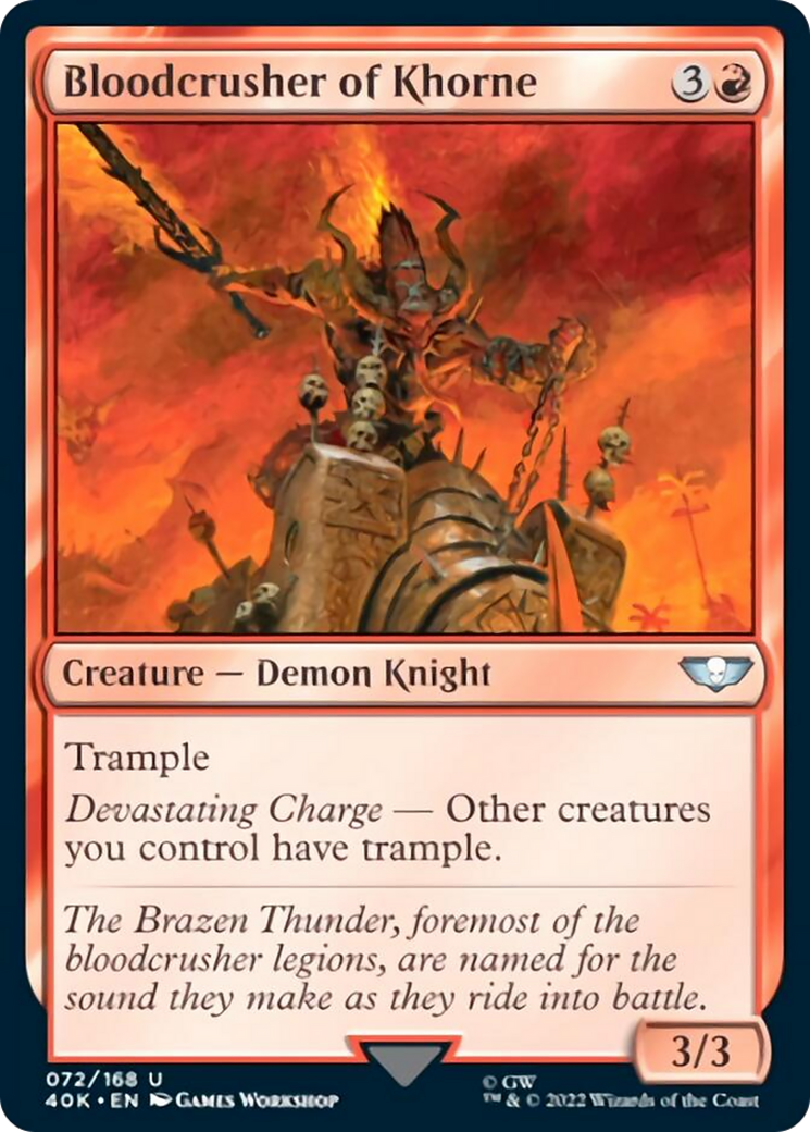 Bloodcrusher of Khorne (Surge Foil) [Warhammer 40,000] | Game Master's Emporium (The New GME)