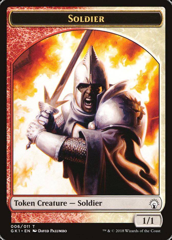 Soldier // Soldier Double-Sided Token [Guilds of Ravnica Guild Kit Tokens] | Game Master's Emporium (The New GME)