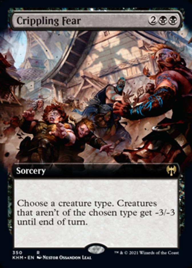 Crippling Fear (Extended Art) [Kaldheim] | Game Master's Emporium (The New GME)