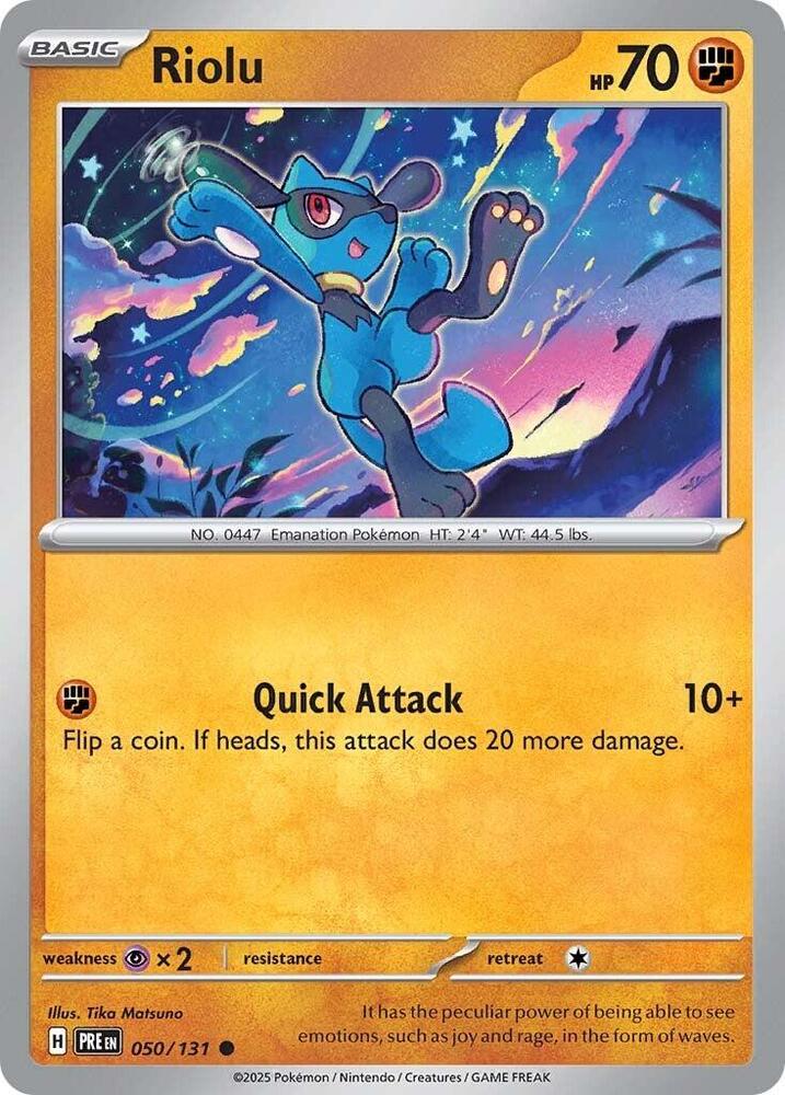 Riolu (050/131) [Scarlet & Violet: Prismatic Evolutions] | Game Master's Emporium (The New GME)