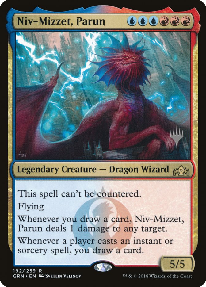 Niv-Mizzet, Parun (Promo Pack) [Guilds of Ravnica Promos] | Game Master's Emporium (The New GME)