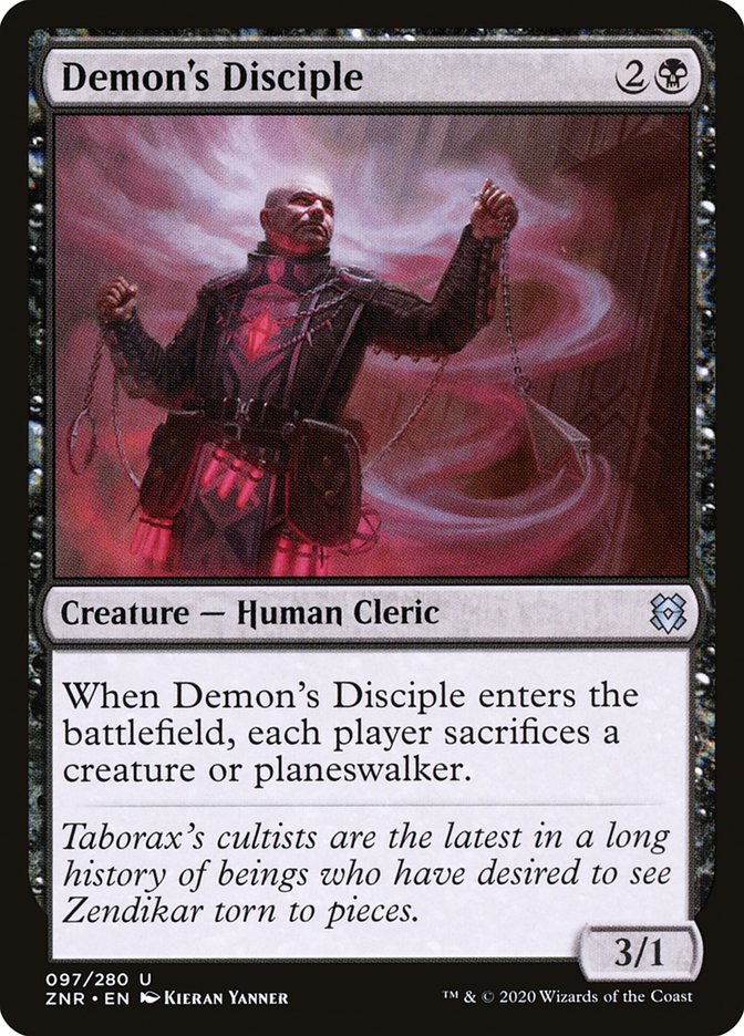 Demon's Disciple [Zendikar Rising] | Game Master's Emporium (The New GME)