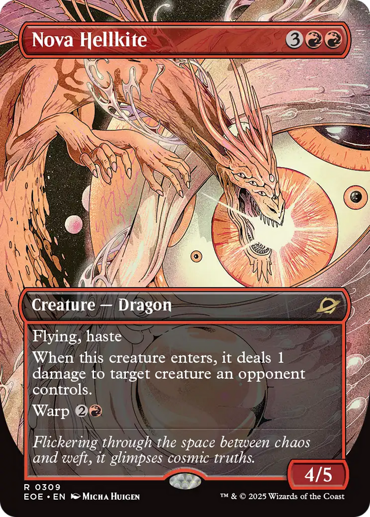 Nova Hellkite (Borderless) [Edge of Eternities] | Game Master's Emporium (The New GME)