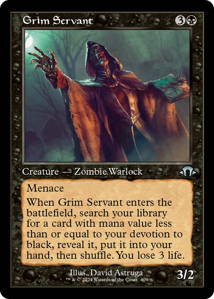 Grim Servant (Retro) [Modern Horizons 3] | Game Master's Emporium (The New GME)