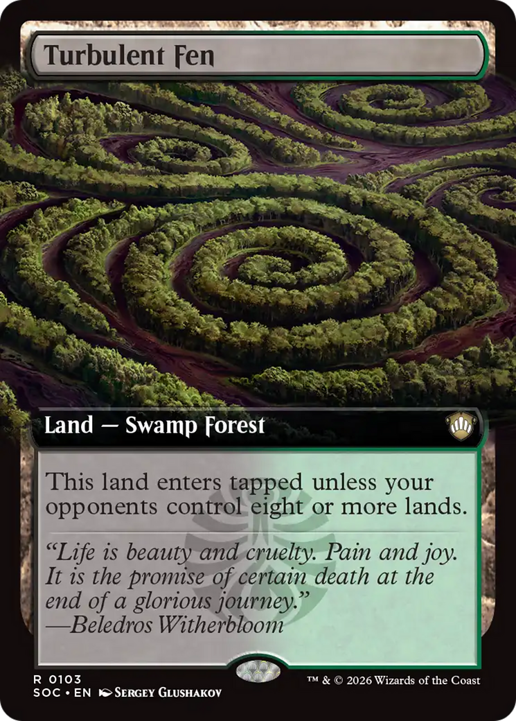 Turbulent Fen (Extended Art) [Secrets of Strixhaven Commander] | Game Master's Emporium (The New GME)