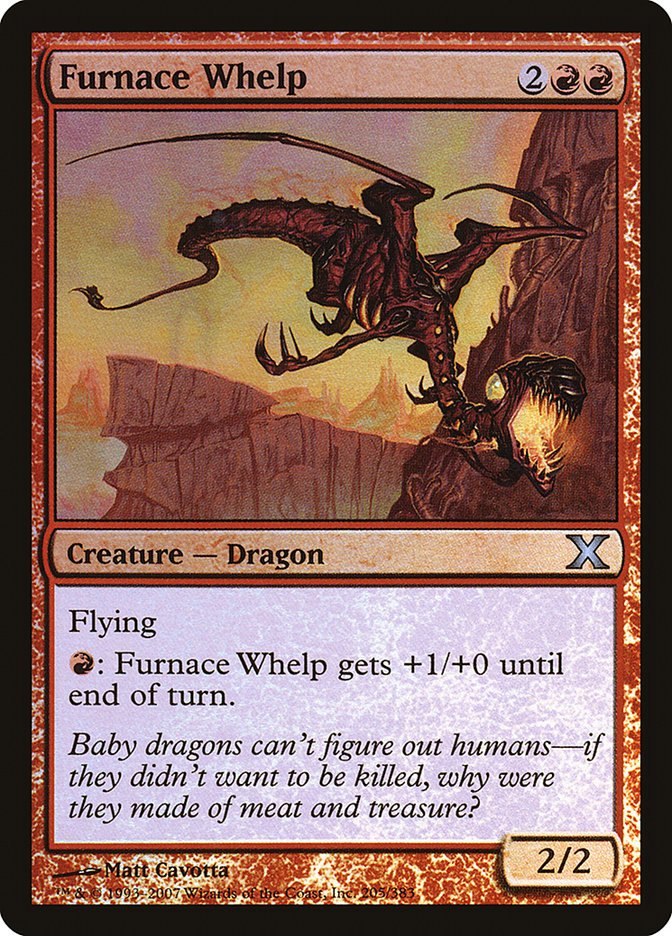 Furnace Whelp (Premium Foil) [Tenth Edition] | Game Master's Emporium (The New GME)