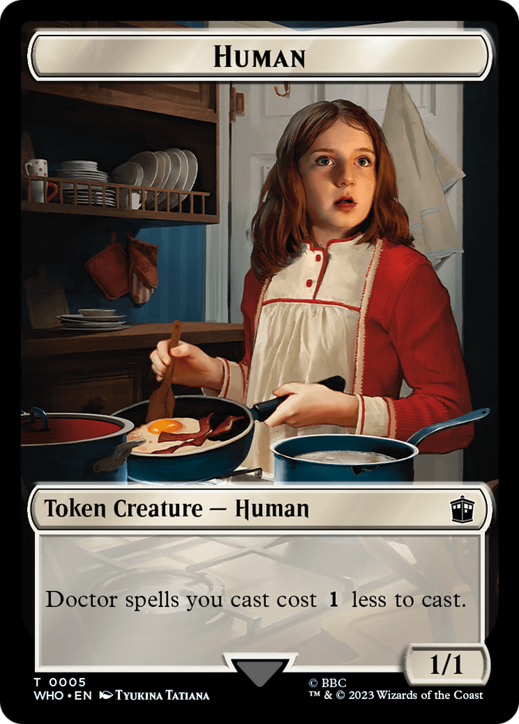 Human (0005) // Treasure (0029) Double-Sided Token [Doctor Who Tokens] | Game Master's Emporium (The New GME)