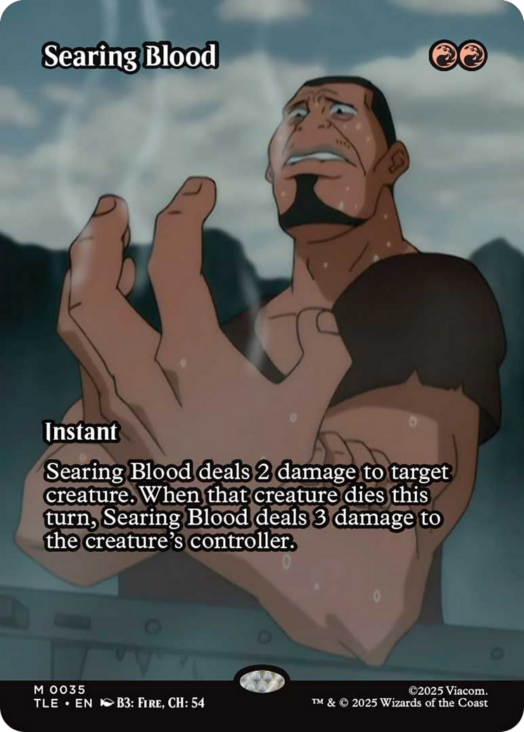 Searing Blood (Borderless) [Avatar: The Last Airbender: Eternal-Legal] | Game Master's Emporium (The New GME)