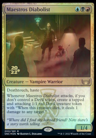 Maestros Diabolist [Streets of New Capenna Prerelease Promos] | Game Master's Emporium (The New GME)