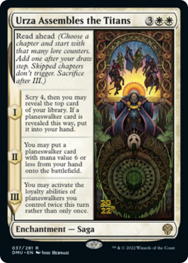 Urza Assembles the Titans [Dominaria United Prerelease Promos] | Game Master's Emporium (The New GME)