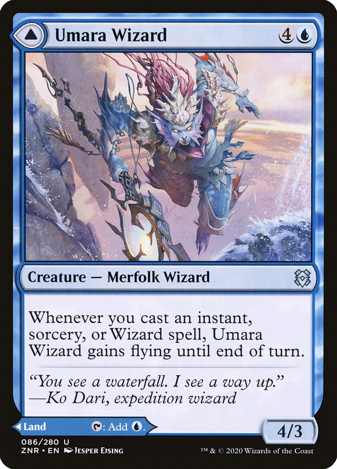 Umara Wizard // Umara Skyfalls [Zendikar Rising] | Game Master's Emporium (The New GME)
