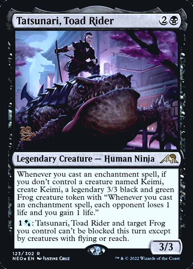 Tatsunari, Toad Rider [Kamigawa: Neon Dynasty Prerelease Promos] | Game Master's Emporium (The New GME)