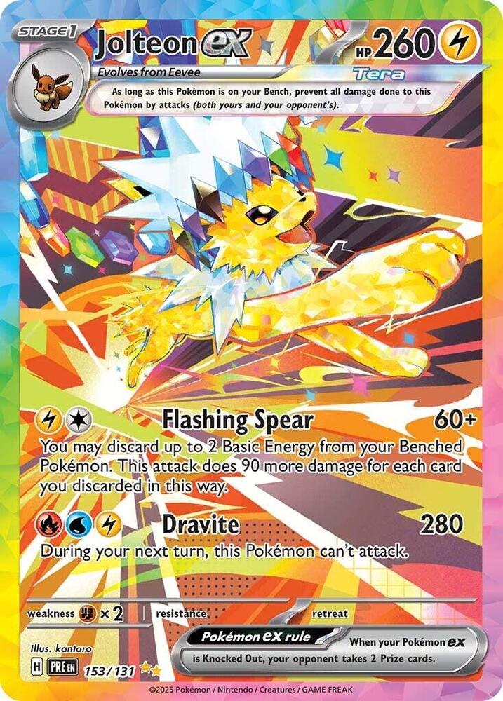 Jolteon ex (153/131) [Scarlet & Violet: Prismatic Evolutions] | Game Master's Emporium (The New GME)