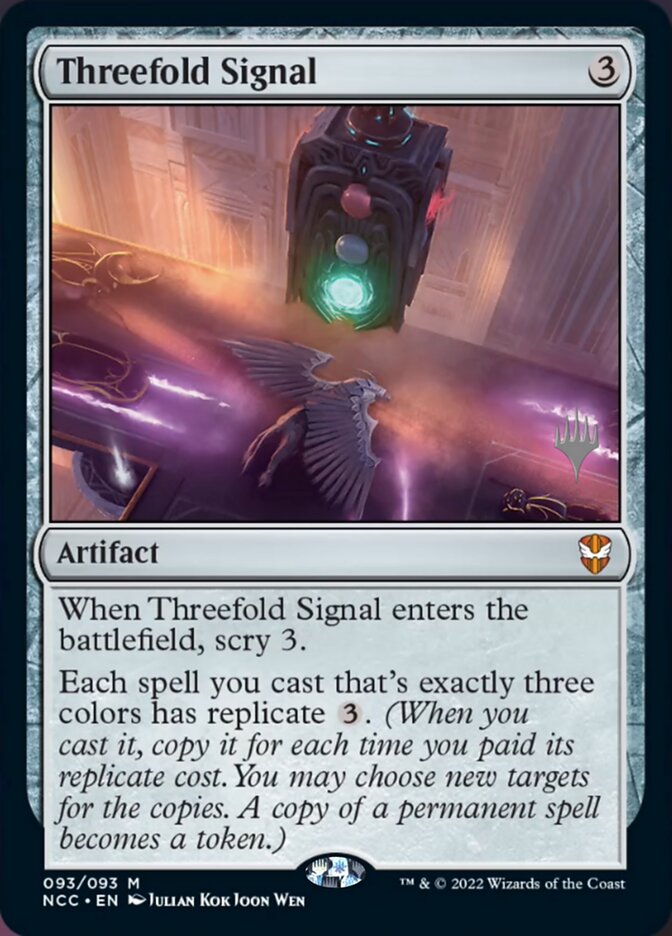 Threefold Signal (Promo Pack) [Streets of New Capenna Commander Promos] | Game Master's Emporium (The New GME)