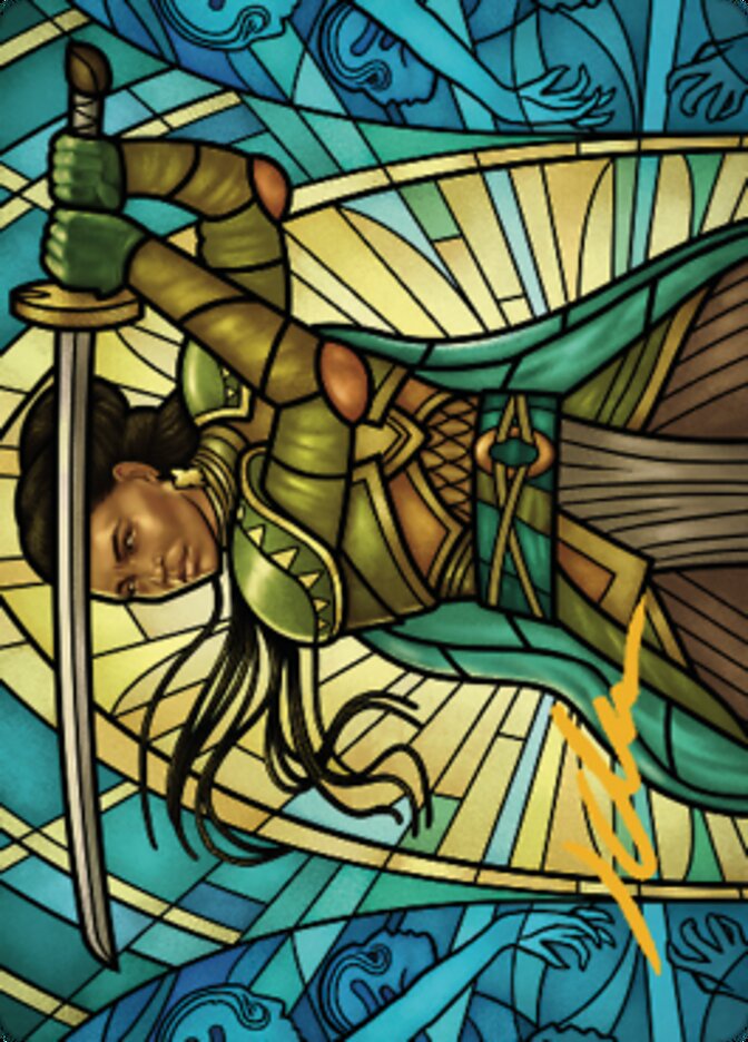 Shanna, Purifying Blade Art Card 2 (Gold-Stamped Signature) [Dominaria United Art Series] | Game Master's Emporium (The New GME)