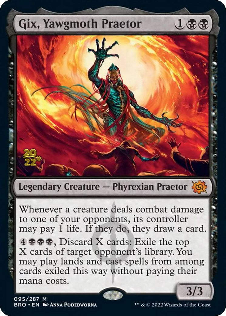 Gix, Yawgmoth Praetor [The Brothers' War Prerelease Promos] | Game Master's Emporium (The New GME)