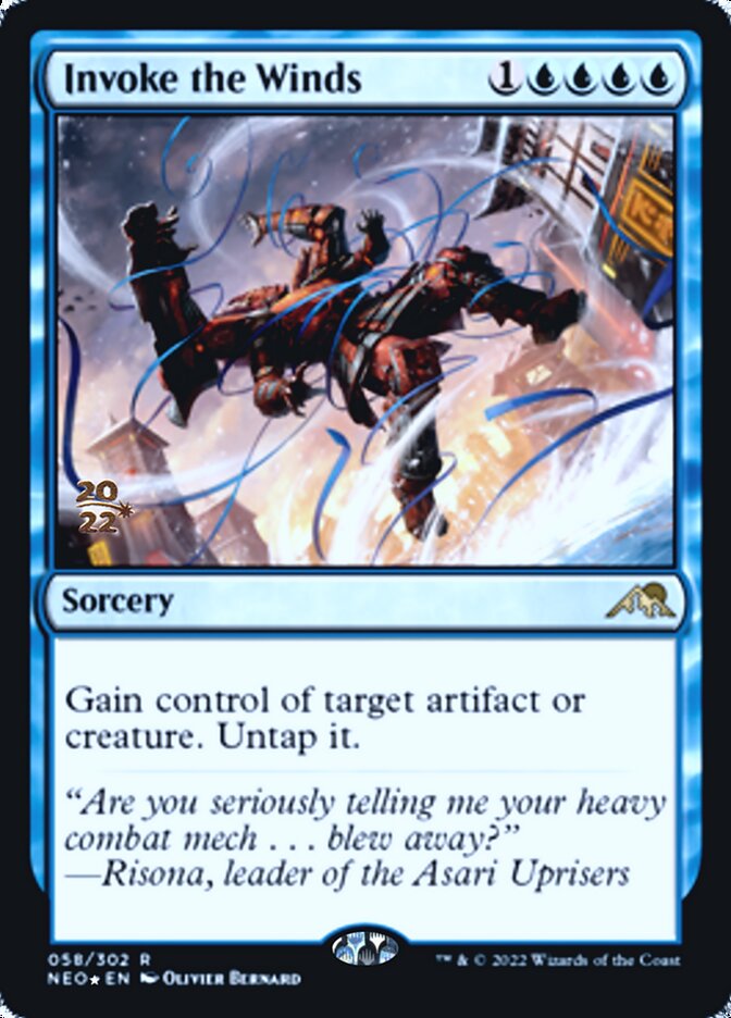 Invoke the Winds [Kamigawa: Neon Dynasty Prerelease Promos] | Game Master's Emporium (The New GME)