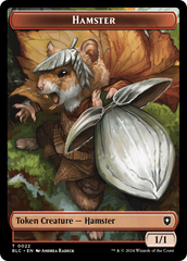 Hamster // Beast (024) Double-Sided Token [Bloomburrow Commander Tokens] | Game Master's Emporium (The New GME)