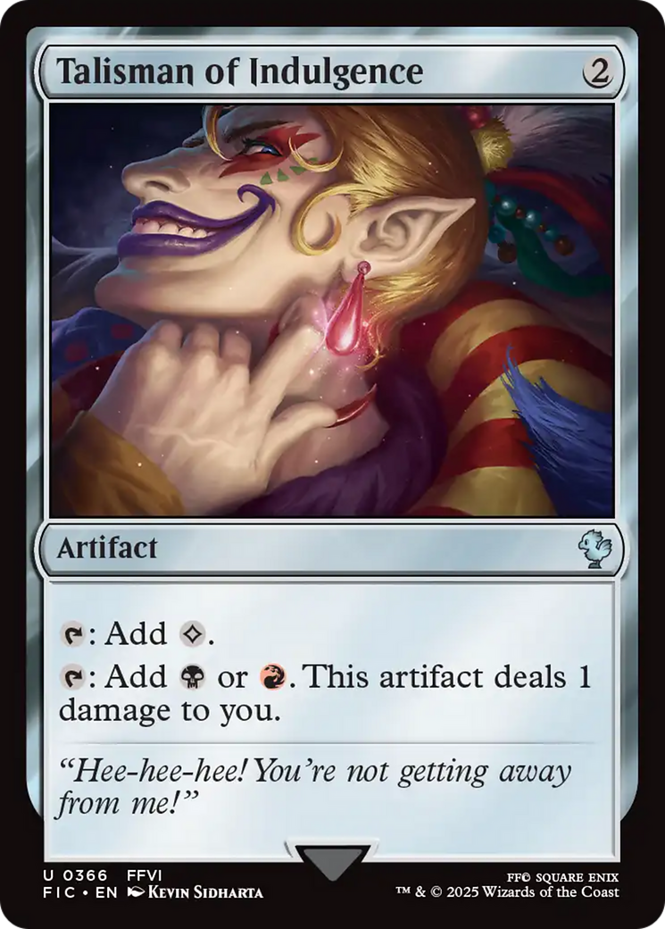 Talisman of Indulgence [FINAL FANTASY Commander] | Game Master's Emporium (The New GME)