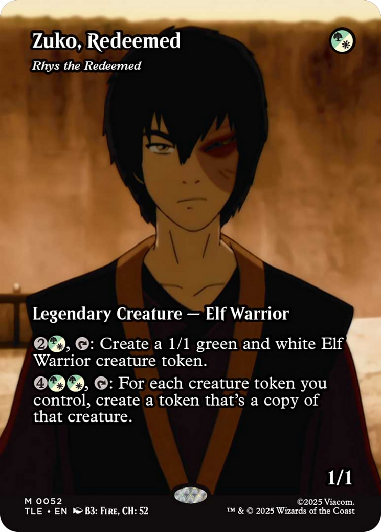Zuko, Redeemed - Rhys the Redeemed (Borderless) [Avatar: The Last Airbender: Eternal-Legal] | Game Master's Emporium (The New GME)