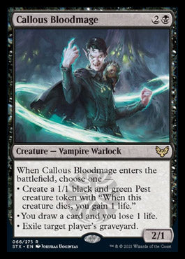 Callous Bloodmage [Strixhaven: School of Mages] | Game Master's Emporium (The New GME)